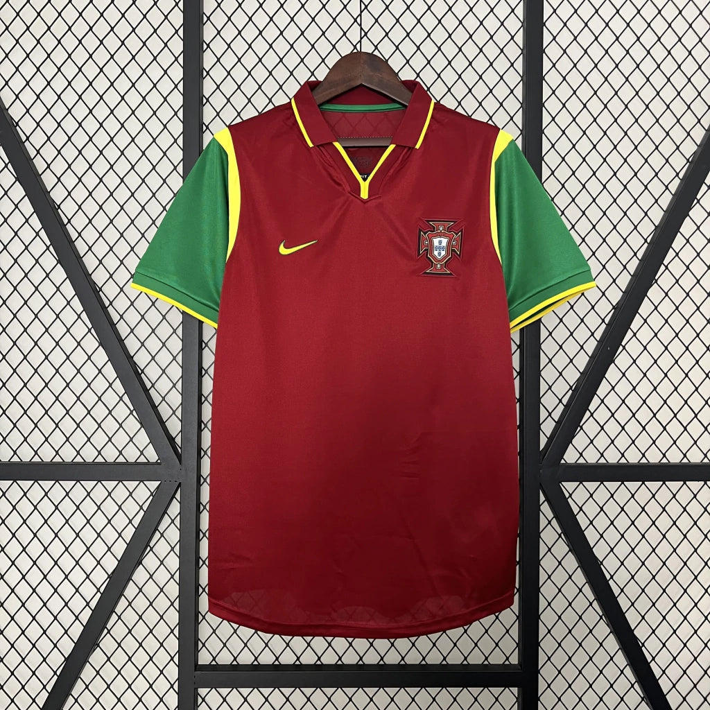 Camisola Seleção de Portugal relançamento retrô vermelha 1998 - 2026