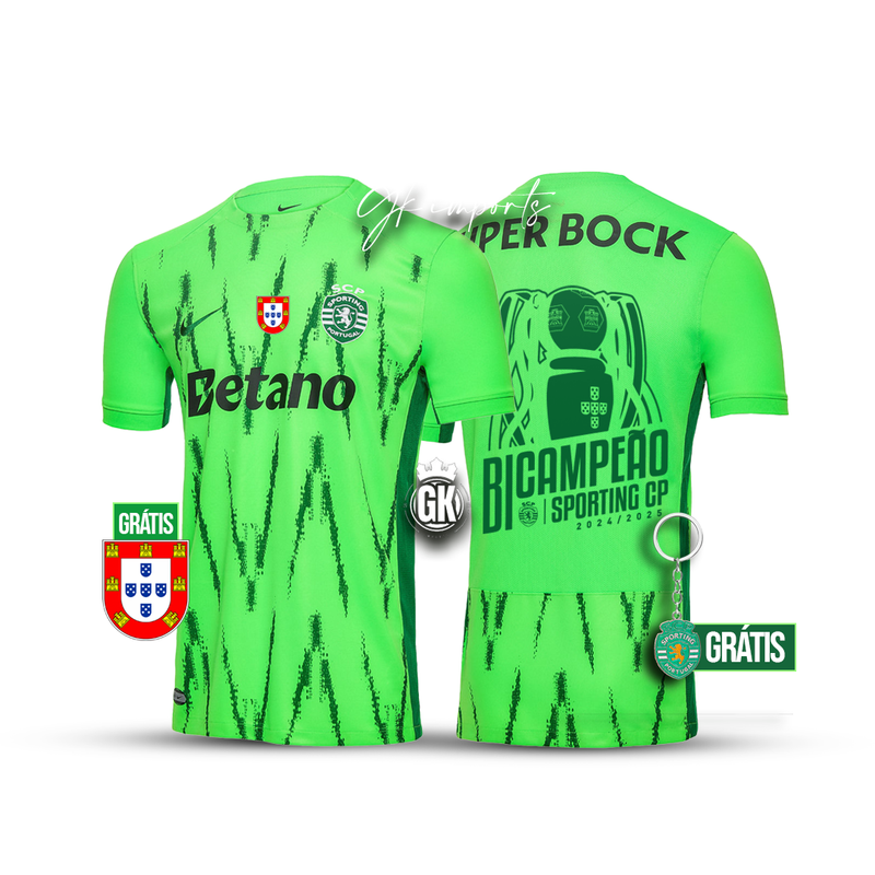 Camisola BICAMPEÃO verve limão 2024/25