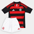 Conjunto Infantil Flamengo principal 2025/26