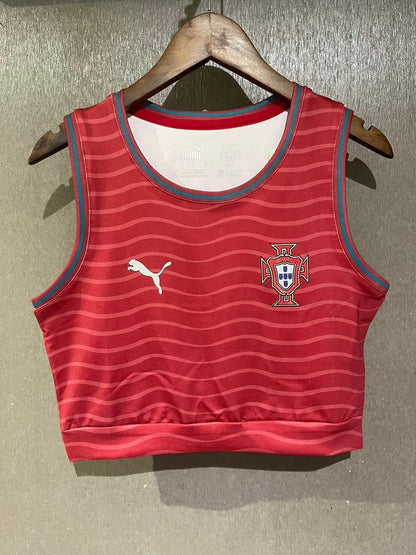TOP FEMININO Portugal principal vermelho 2025/26