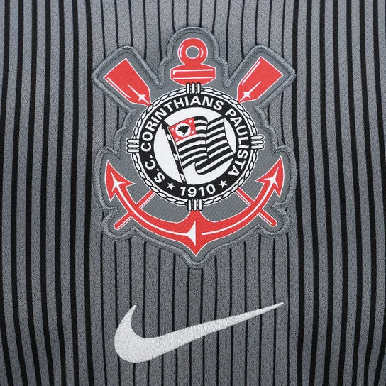 Camisola Corinthians guarda redes - preta e cinza 2025/26