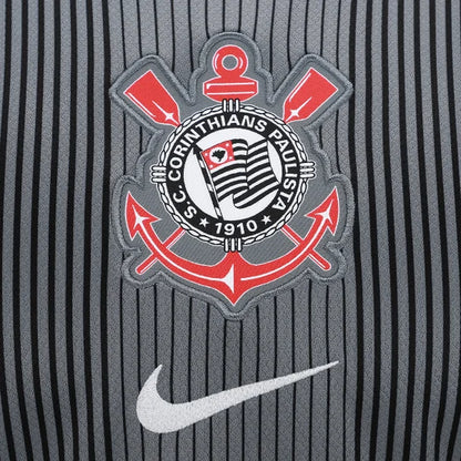 Camisola Corinthians guarda redes - preta e cinza 2025/26