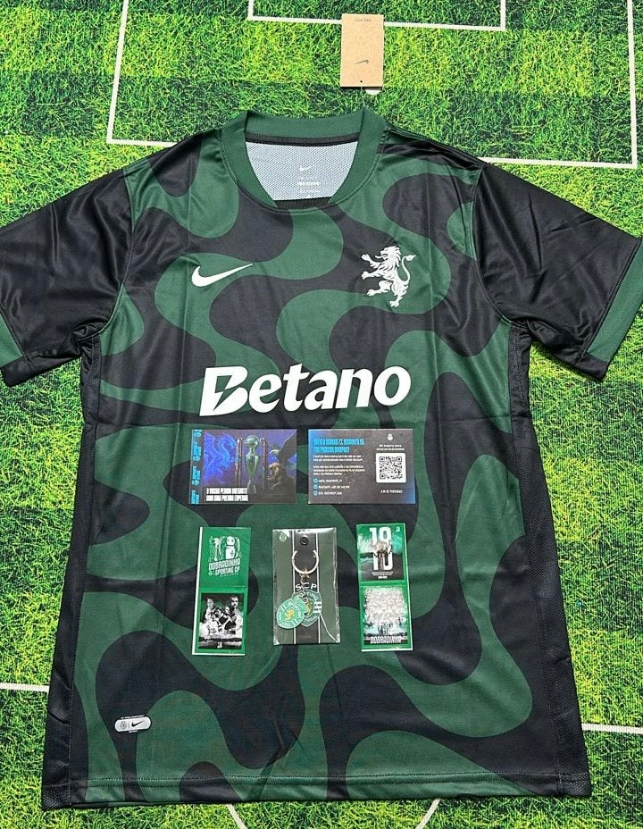 Camisola alternativa 2025/26 preto e verde