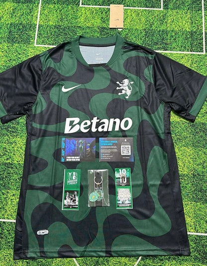 Camisola alternativa 2025/26 preto e verde