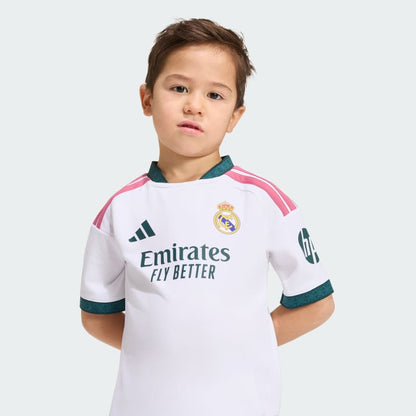 Conjunto Infantil Real Madrid home branco 2026/27