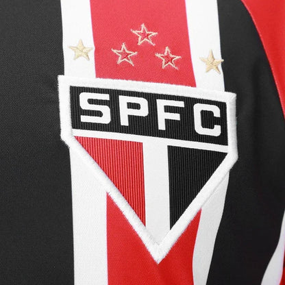 Camisola São Paulo alternativa vermelha/preta  2025/26