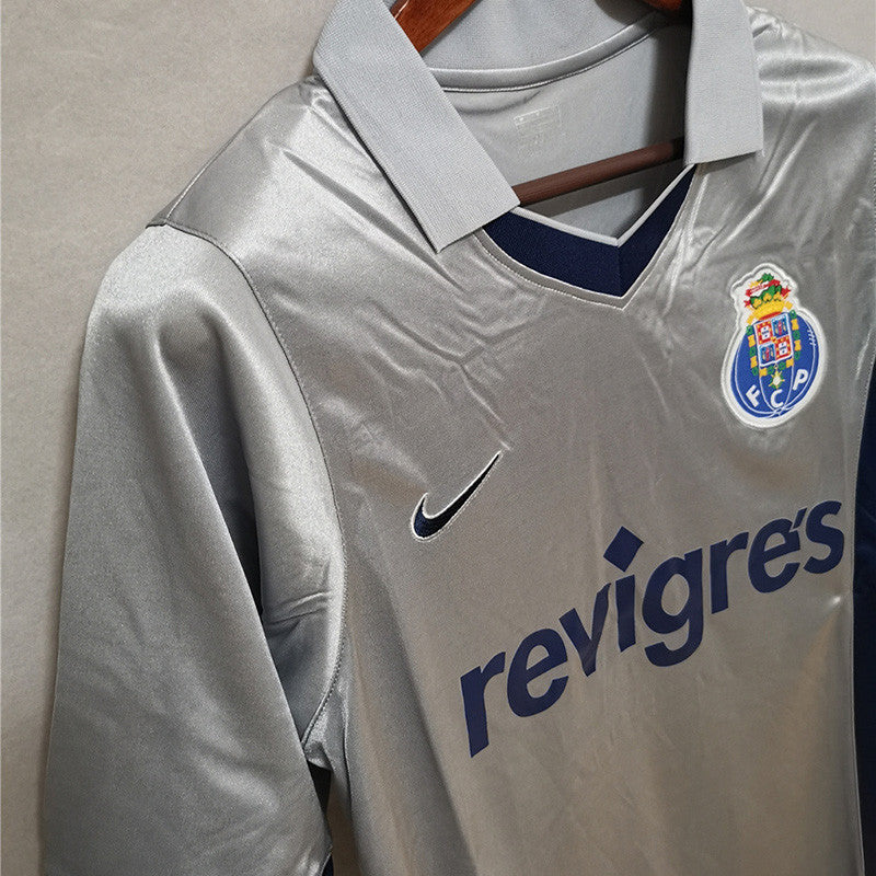 Camisola retro 2001/02 - cinza/azul