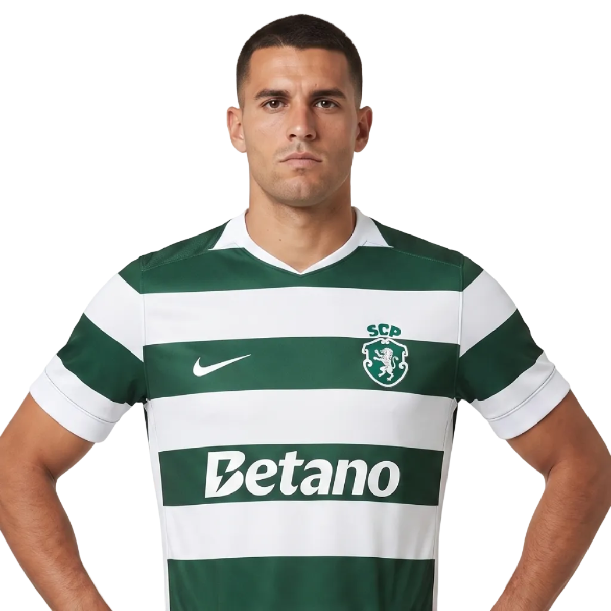 Camisola S C P principal 120 anos verde e branca 2026/27 - [pré venda: 11 a 22 dias úteis]