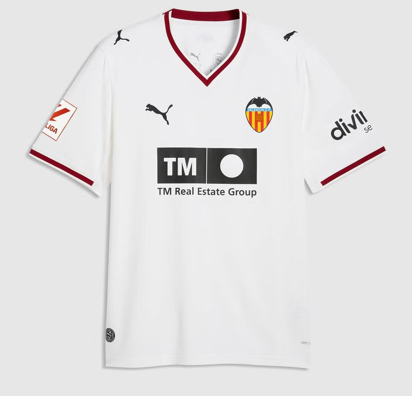 Camisola Valencia principal branca 2026/27