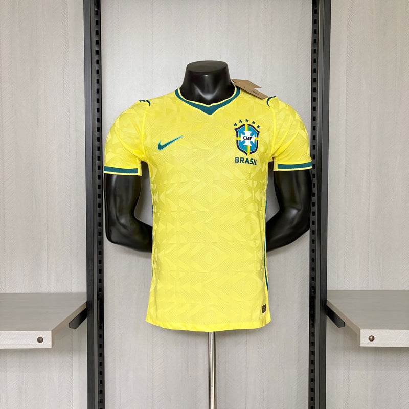 Camisola Brasil principal copa do mundo 2026 amarela - PLAYER