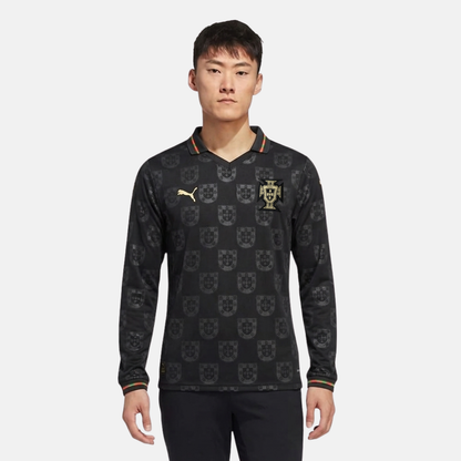 Camisola Seleção Portugal MANGA LONGA edição especial pantera negra EUSÉBIO 2026/27 - ADEPTO