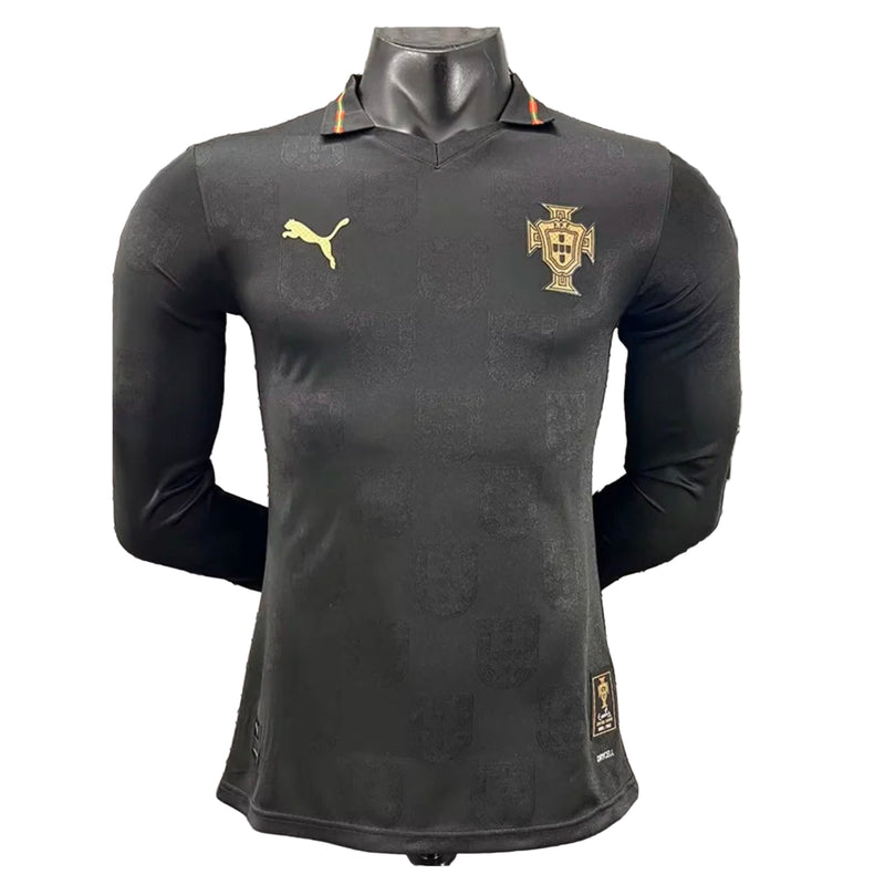 Camisola Seleção Portugal MANGA LONGA edição especial pantera negra EUSÉBIO 2026/27 PLAYER - AUTHENTIC