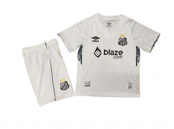 Conjunto Infantil Santos branco 2024/25 Home