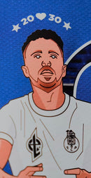 Camisola DIOGO J - homenagem equipamento azul/branco 2025/26 simbolo bordado