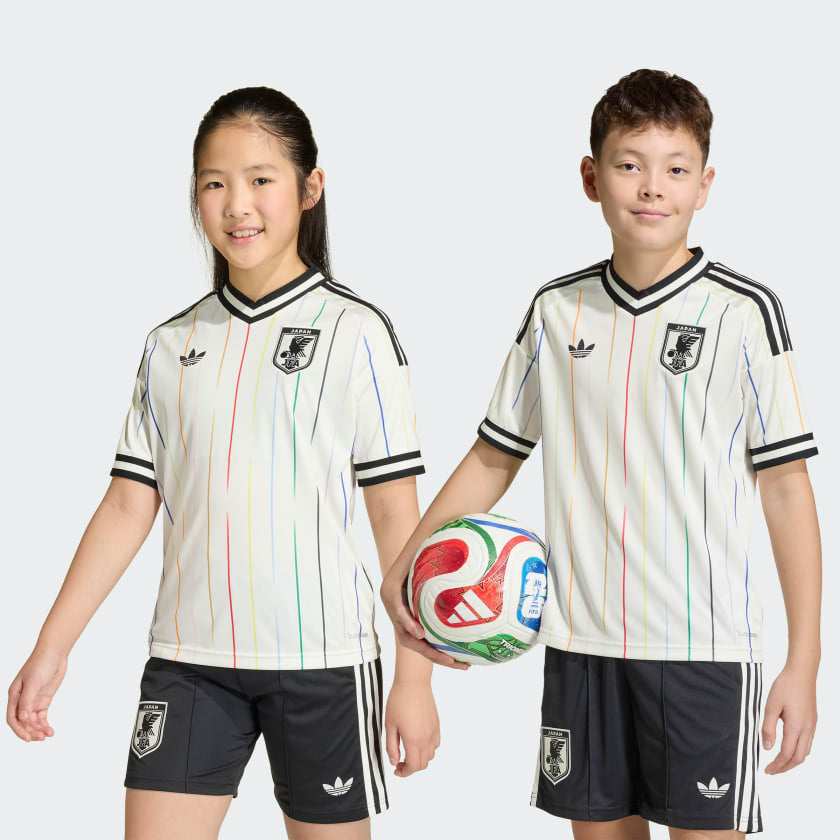 Conjunto infantil Seleção Japão alternativo branco COPA DO MUNDO 2026
