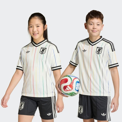 Conjunto infantil Seleção Japão alternativo branco COPA DO MUNDO 2026