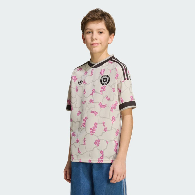 Conjunto infantil Seleção Chile alternativo branco COPA DO MUNDO 2026