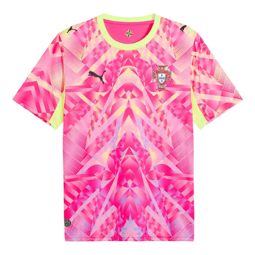 Camisola Portugal Pixel Guarda-Redes Rosa Mundial 2026