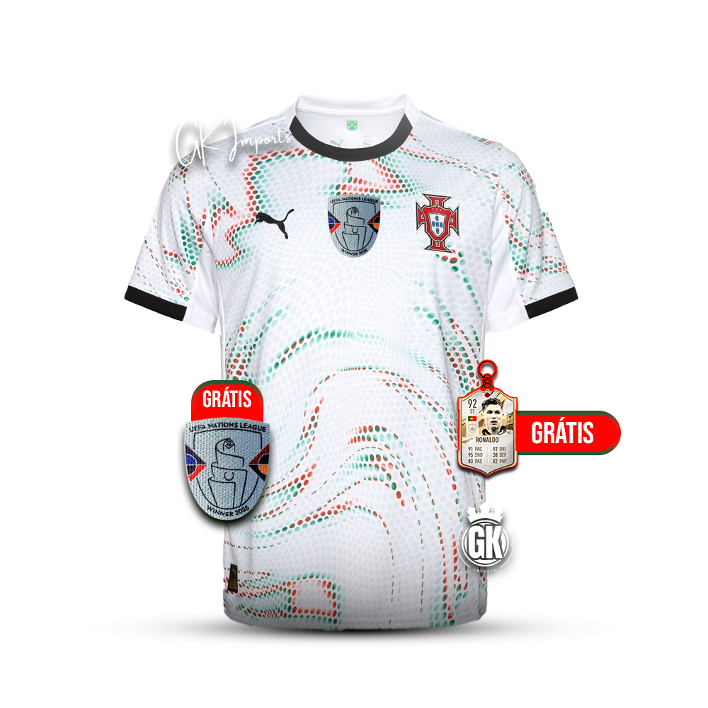 Camisola Seleção Portugal branca alternativa 2025