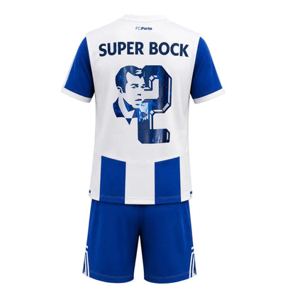 Conjunto infantil dragão JORGE COSTA principal 2026/27 azul e branca – LANÇAMENTO
