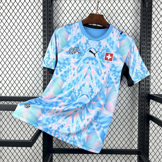 Camisola Seleção da Suiça alternativa azul - Copa do Mundo 2026