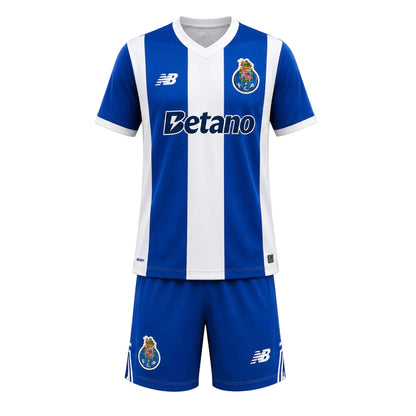 Conjunto infantil dragão JORGE COSTA principal 2026/27 azul e branca – LANÇAMENTO