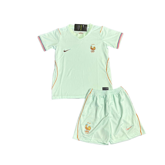 Conjunto infantil Seleção França alternativa verde COPA DO MUNDO 2026