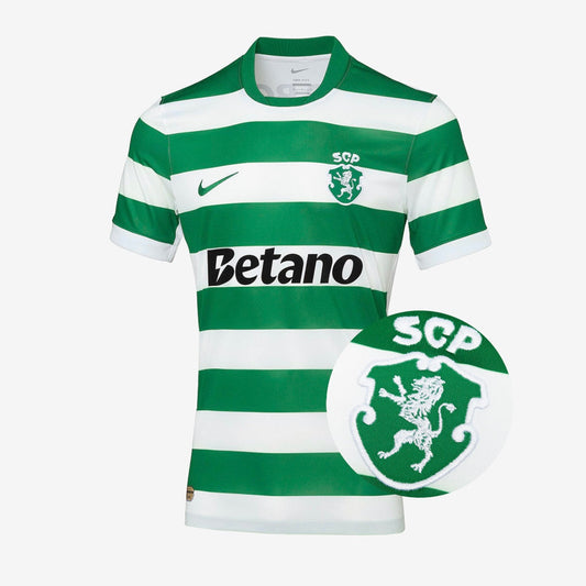 Camisola SPECIAL EDITION principal 2025/26 verde e branca