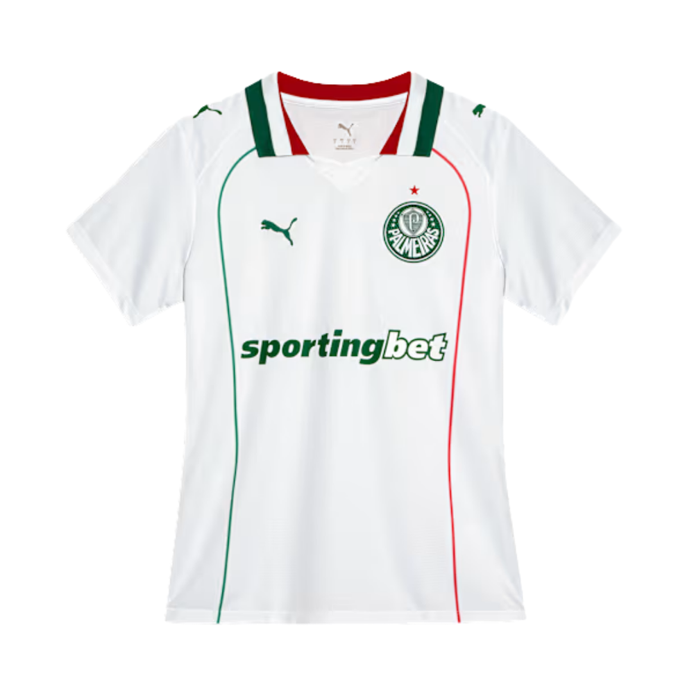 Camisola Palmeiras Feminina branca alternativa 2026/27