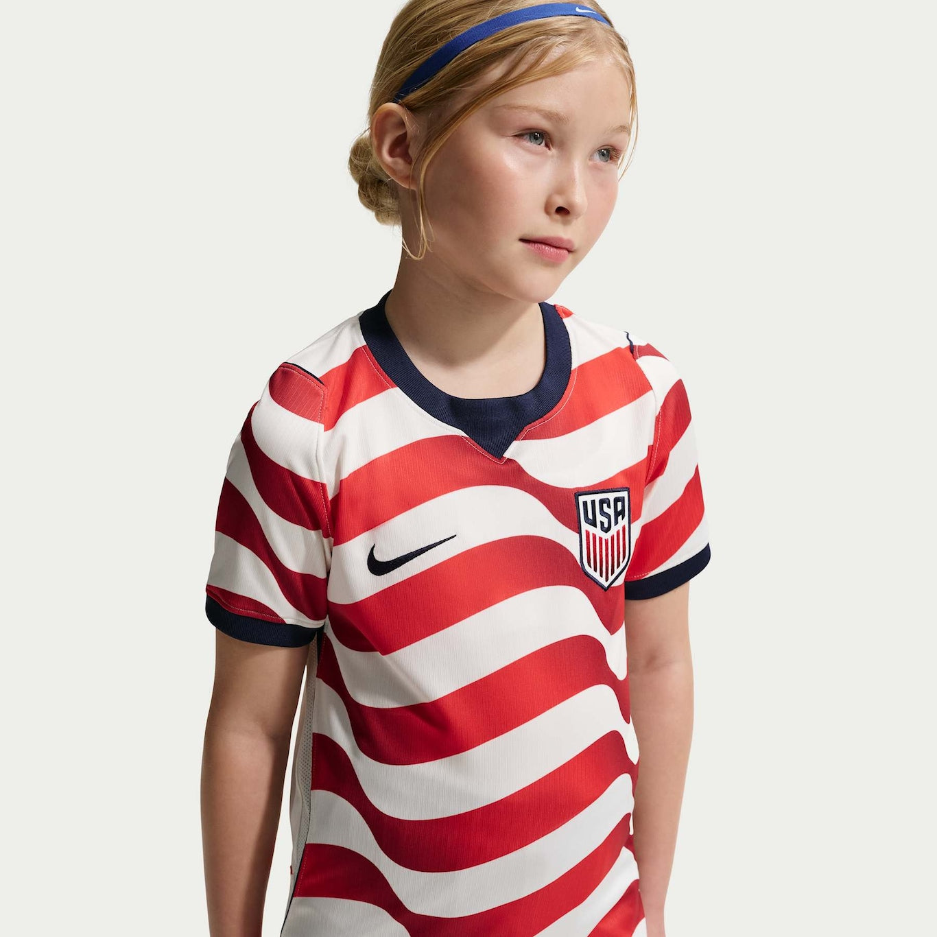 Conjunto infantil Seleção Estados Unidos principal vermelho e branco COPA DO MUNDO 2026