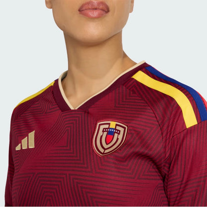 Camisola Venezuela FEMININA principal Copa do Mundo 2026 - vinho