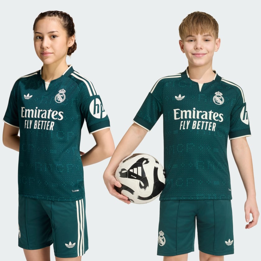 Conjunto Infantil Real Madrid alternativo verde 2026/27