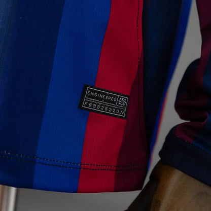 Camisola Barcelona home azul e vermelho 2026/27 - MANGA LONGA