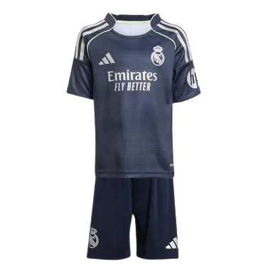 Conjunto Infantil Real Madrid alternativo 2025/26