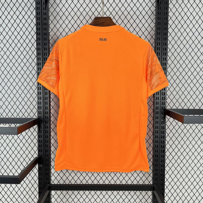 Camisola Milan alternativa laranja 2025/26