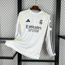 Camisola Real Madrid branca Home 2025/26 - MANGA LONGA