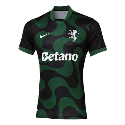 Camisola alternativa 2025/26 preto e verde