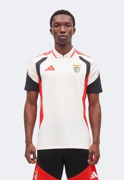 Camisola POLO treino branca e vermelho/preto 2026/27 treinamento