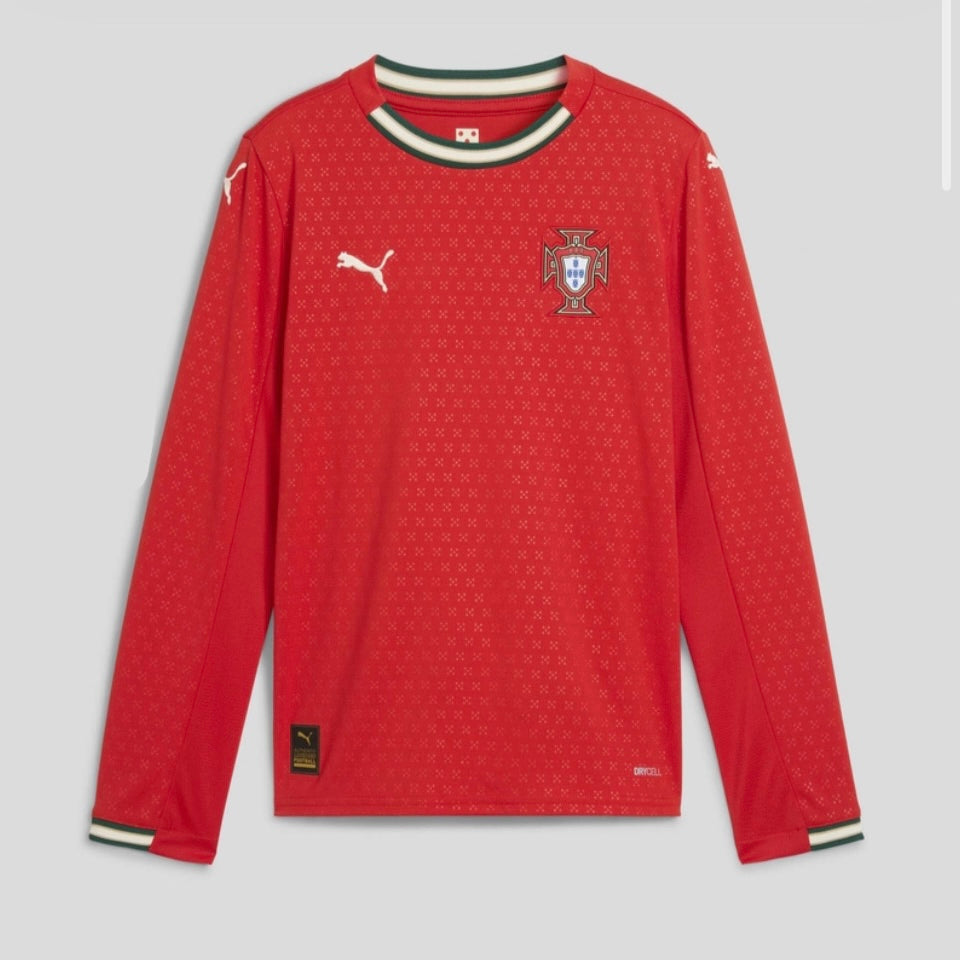 Camisola Seleção Portugal vermelha principal 2025 - MANGA LONGA