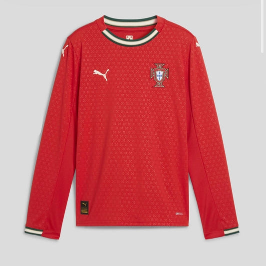 Camisola Seleção Portugal vermelha principal 2025 - MANGA LONGA