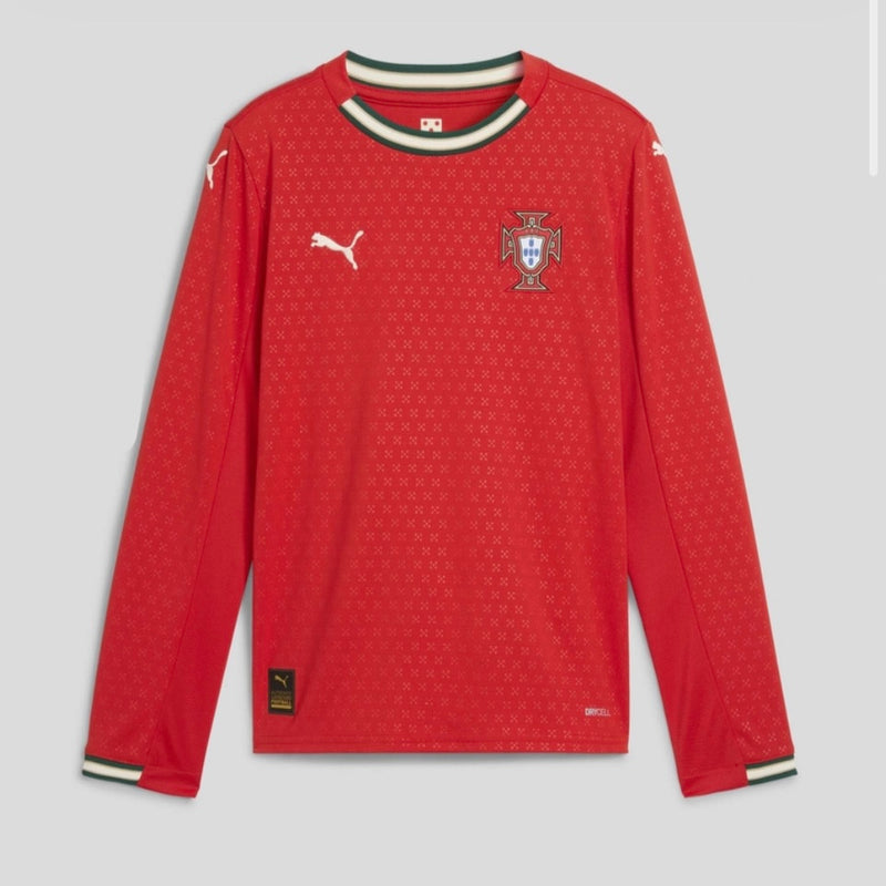 Camisola Seleção Portugal vermelha principal 2025 - MANGA LONGA