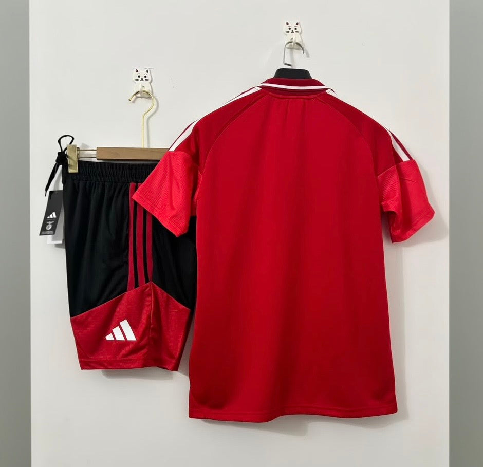 Conjunto de treino POLO Adulto 2026/27 vermelho