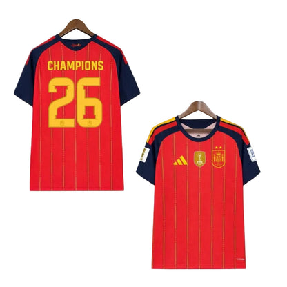 Camisola Seleção da Espanha principal - CAMPEÃO COPA DO MUNDO 2026