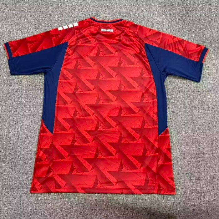 Camisola Seleção Cabo Verde alternativa vermelha - Copa do Mundo 2026