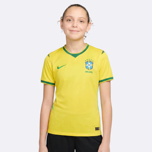 Conjunto Infantil Brasil principal Copa do mundo 2026 - amarela