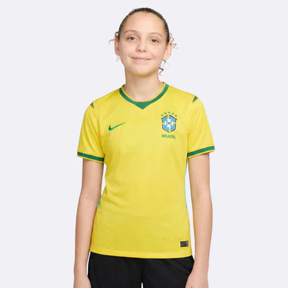 Conjunto Infantil Brasil principal Copa do mundo 2026 - amarela
