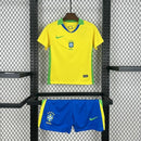 Conjunto Infantil Brasil 2024/25 - Home Torcedor PRO