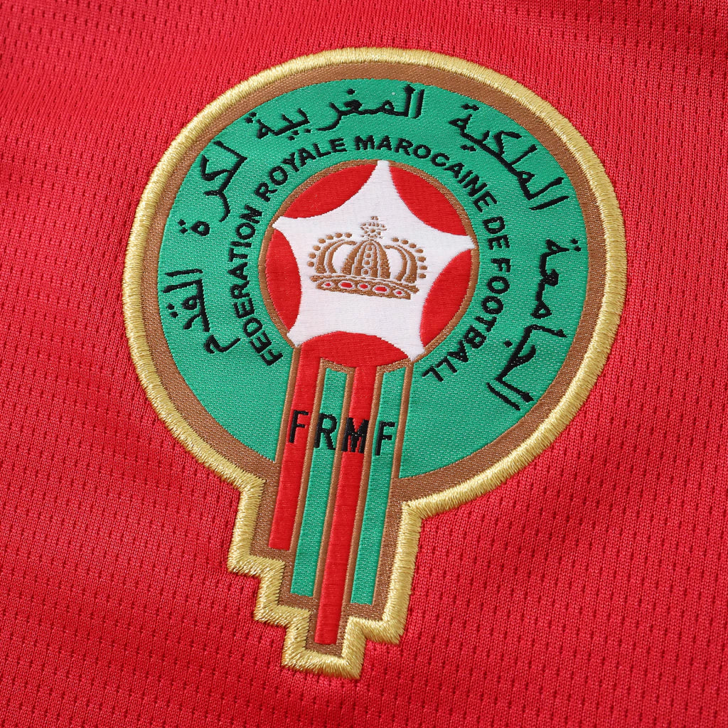 Camisola Seleção do Marrocos principal vermelha - Copa do Mundo 2026