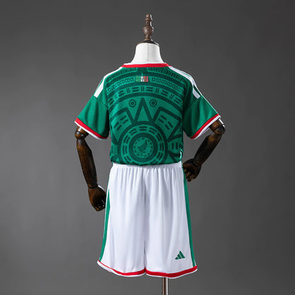 Conjunto infantil Seleção México principal verde COPA DO MUNDO 2026