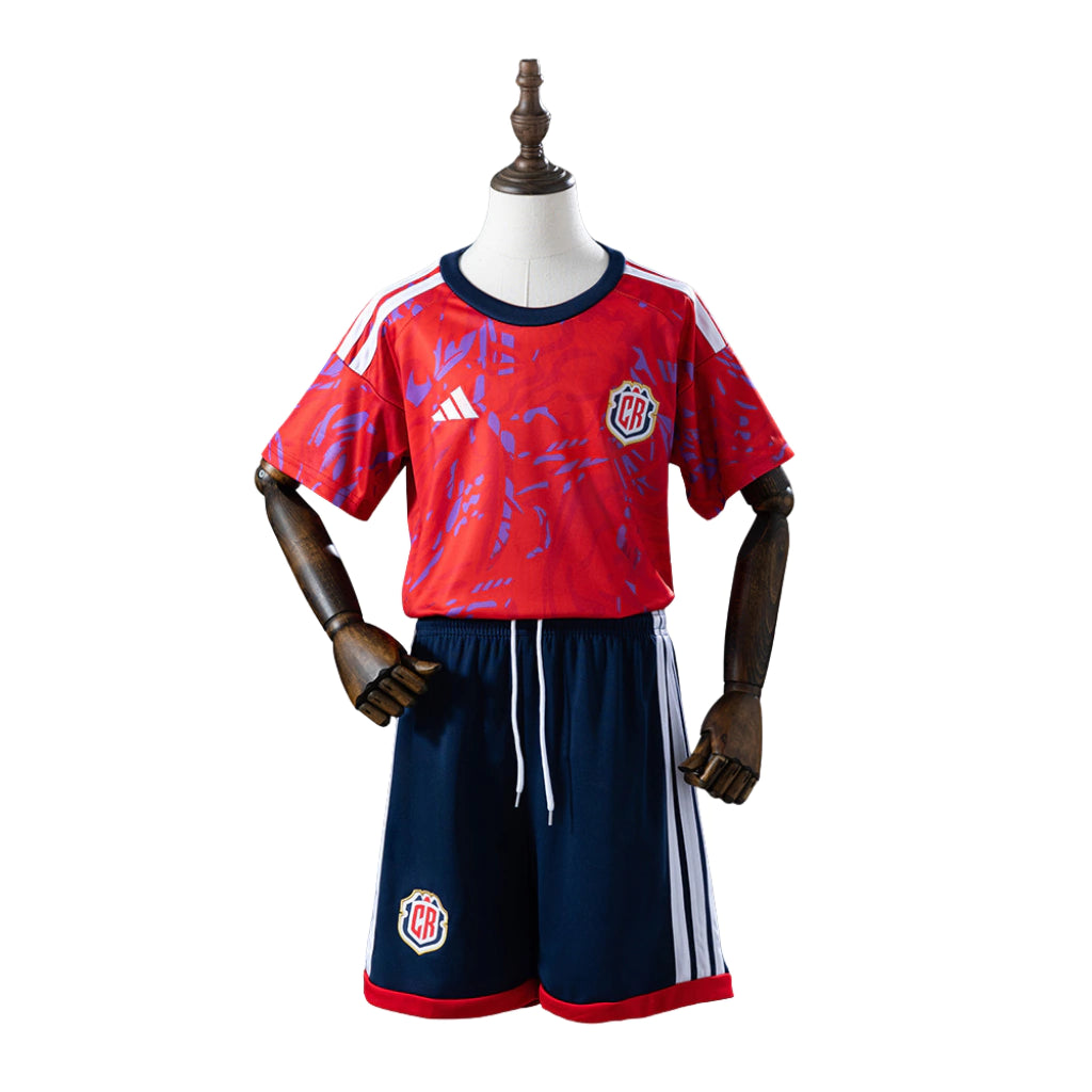 Conjunto infantil Seleção Costa Rica principal vermelha COPA DO MUNDO 2026